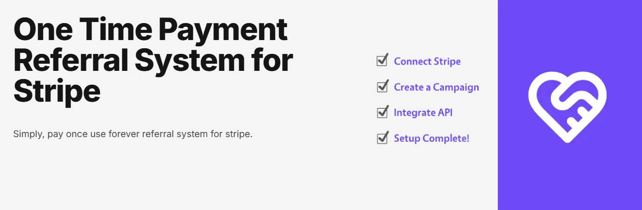 One-time payment referral system designed exclusively for Stripe, enabling businesses to manage customer referrals efficiently. /posts/onereferral/featured-image.jpg